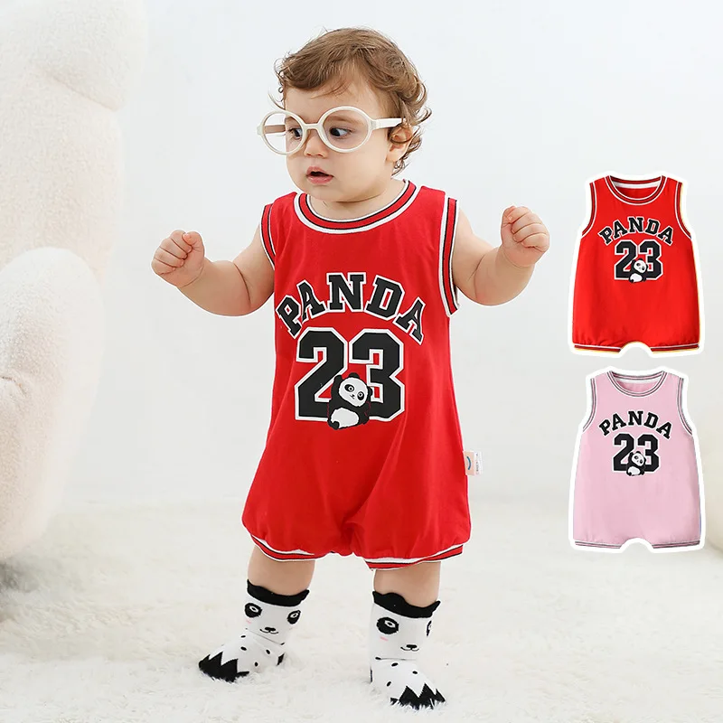 Summer Infant Baby Boys Girl Bodysuit Clothes Sports Kawaii Dinosaurs Panda Sleeveless Romper Onesie Newborn Baby Jumpsuits
Summer Infant Baby Boys Girl Bodysuit Clothes Sports Kawaii Dinosaurs Panda Sleeveless Romper Onesie Newborn Baby Jumpsuits