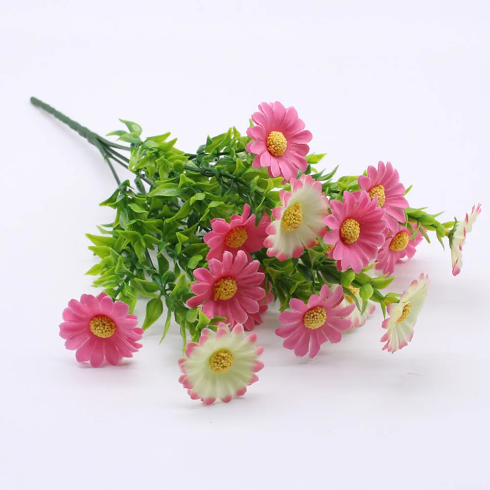 Artificial Flowers Bouquet Plastic Silk Fake Daisy Flower Plants Wedding Garden Porch Window Kitchen Office Table Decor
Artificial Flowers Bouquet Plastic Silk Fake Daisy Flower Plants Wedding Garden Porch Window Kitchen Office Table Decor