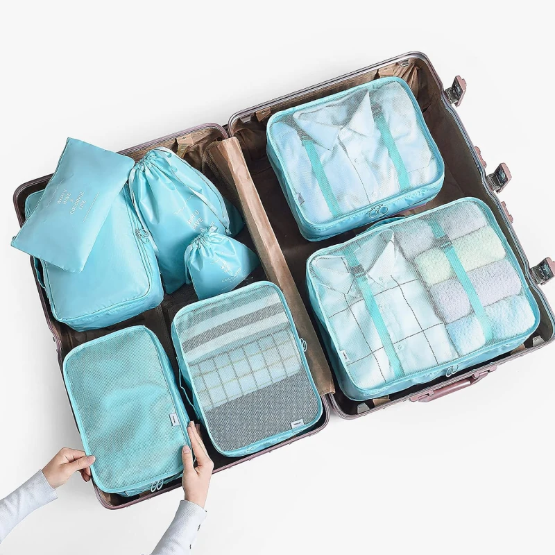 8pcs Travel Storage Bag Large Capacity Suitcase Storage Luggage Clothes Sorting Organizer Set Pouch Case Shoes Packing Cube
8pcs Travel Storage Bag Large Capacity Suitcase Storage Luggage Clothes Sorting Organizer Set Pouch Case Shoes Packing Cube