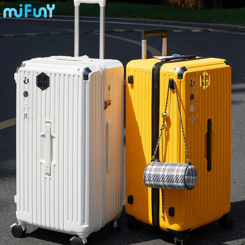 MiFuny Roller Luggage with Five Wheel Shock Absorption and Thickened PC Travel Box Large Capacity Password Box Carry on Luggage
MiFuny Roller Luggage with Five Wheel Shock Absorption and Thickened PC Travel Box Large Capacity Password Box Carry on Luggage