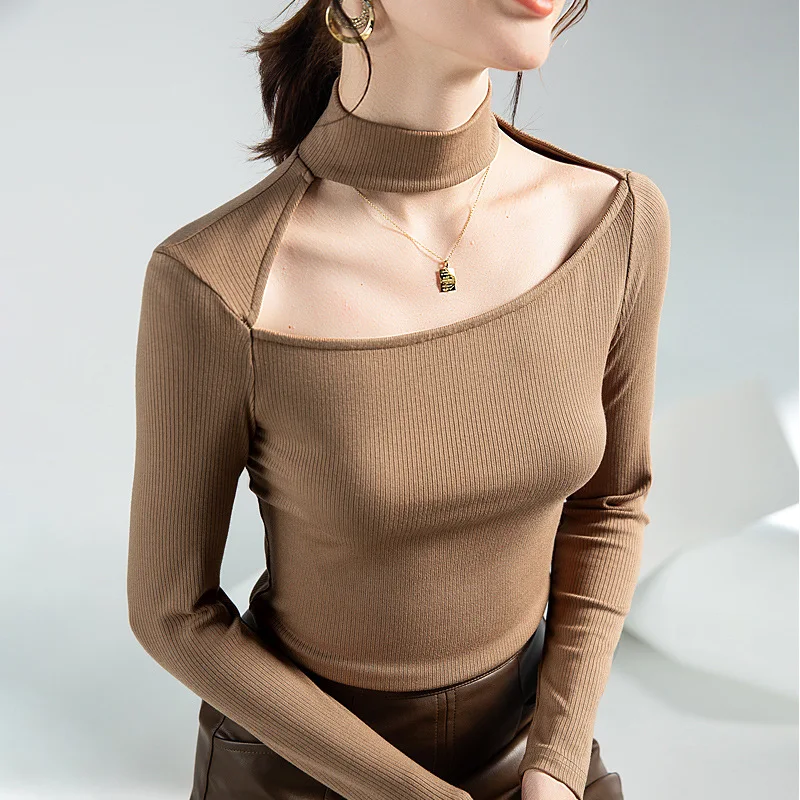 High Quality 2024 Women Tops T-shirt Hollow Out Female Halter Clothing Winter Autumn Sexy Crop Top Clothes Casual Blouse Y2k
High Quality 2024 Women Tops T-shirt Hollow Out Female Halter Clothing Winter Autumn Sexy Crop Top Clothes Casual Blouse Y2k