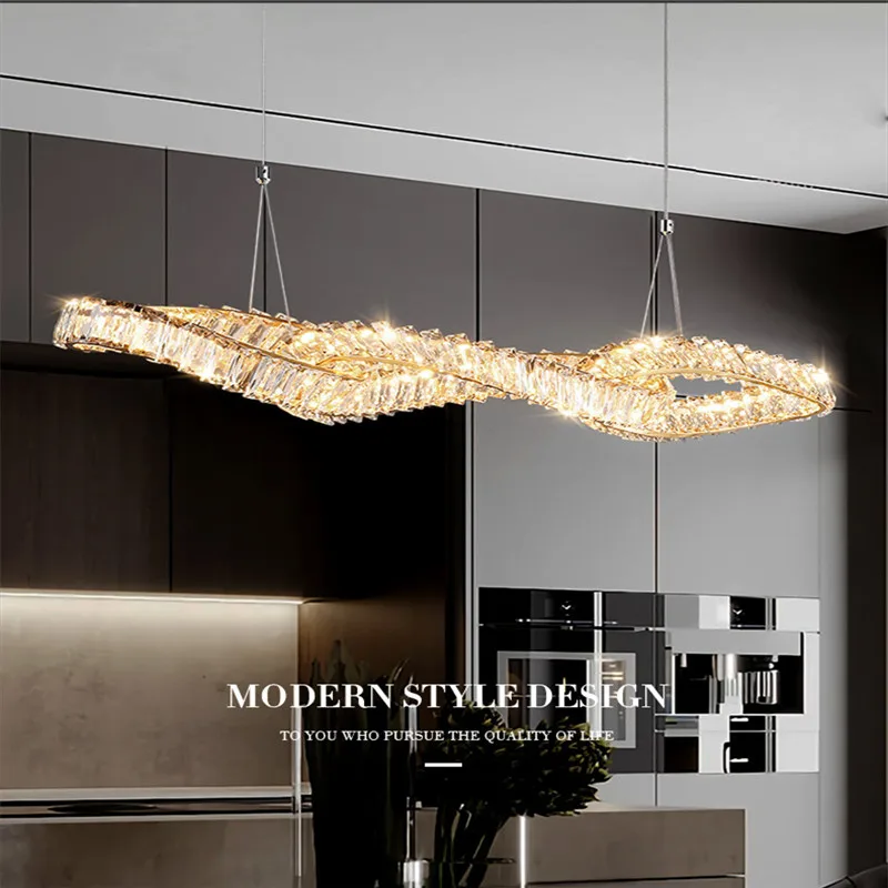 New European designer restaurant light luxury crystal modern simple creative high-end villa hotel long chandelier
New European designer restaurant light luxury crystal modern simple creative high-end villa hotel long chandelier