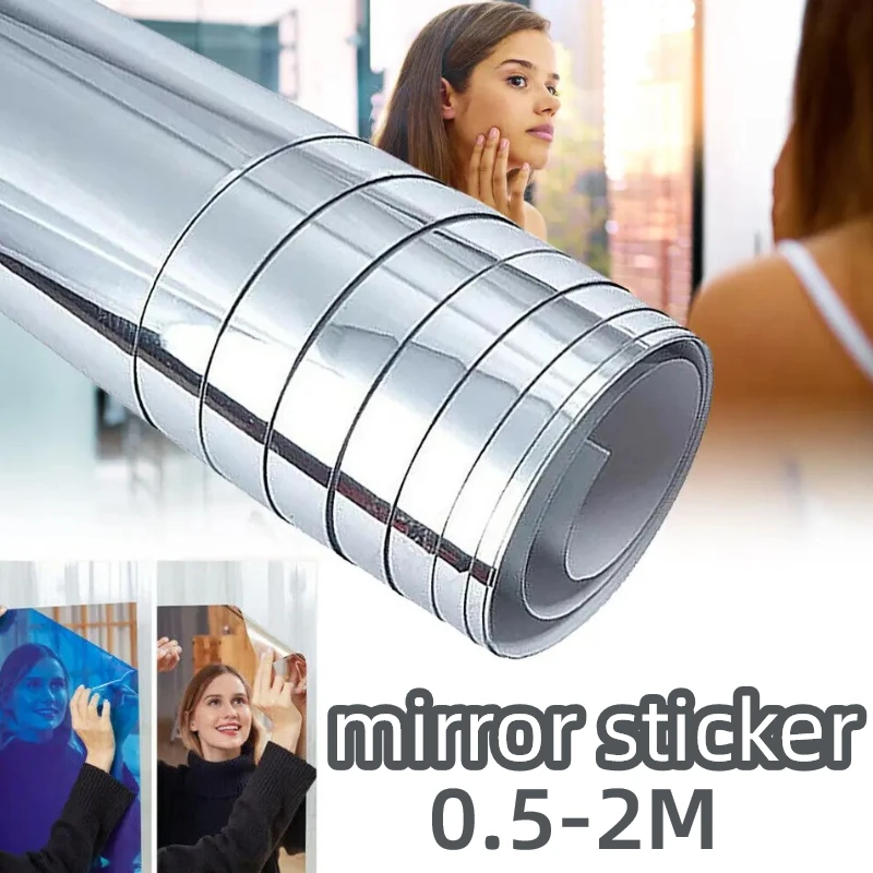 Full Body Mirrors 0.5-5m Soft Pet Diy Mirror Wall Sticker Self Adhesive Mirror Living Room Bathroom Decoration
Full Body Mirrors 0.5-5m Soft Pet Diy Mirror Wall Sticker Self Adhesive Mirror Living Room Bathroom Decoration