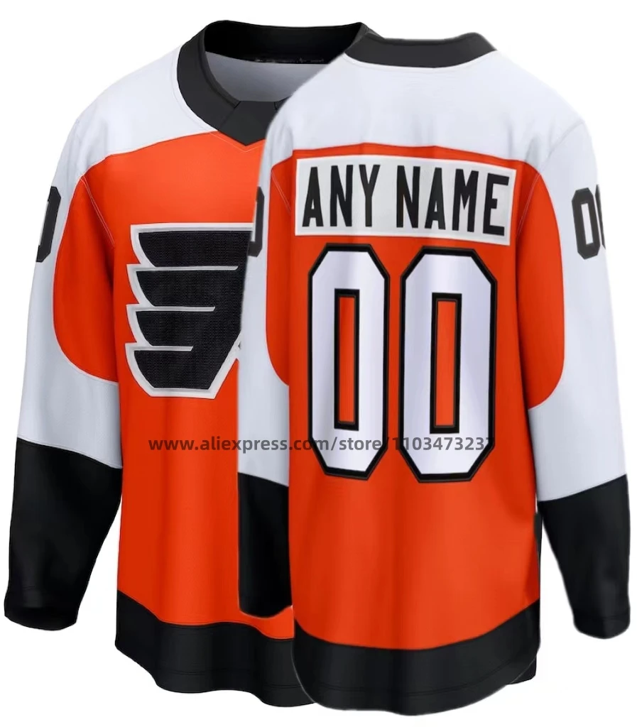 

Wholesale Stitched Philadelphia Ice Hockey Jersey Red Name No. 74 Owen Tippett 11 Travis Konecny High Quality