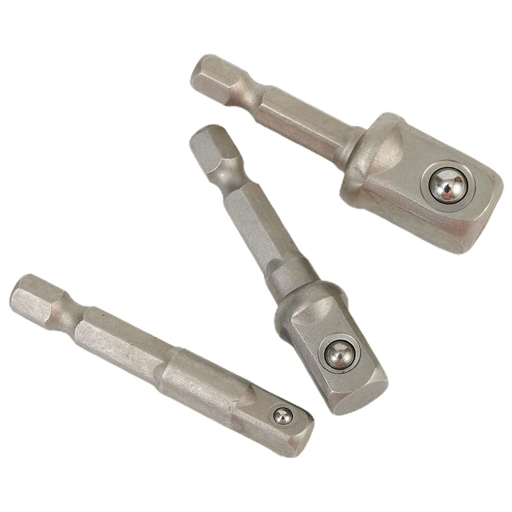 3pcs Impact Socket Adapter 1/4 3/8 1/2 Inch Nut Driver Sockets Hex Shank Extension Square Socket Drill Bits Bar Extension
3pcs Impact Socket Adapter 1/4 3/8 1/2 Inch Nut Driver Sockets Hex Shank Extension Square Socket Drill Bits Bar Extension