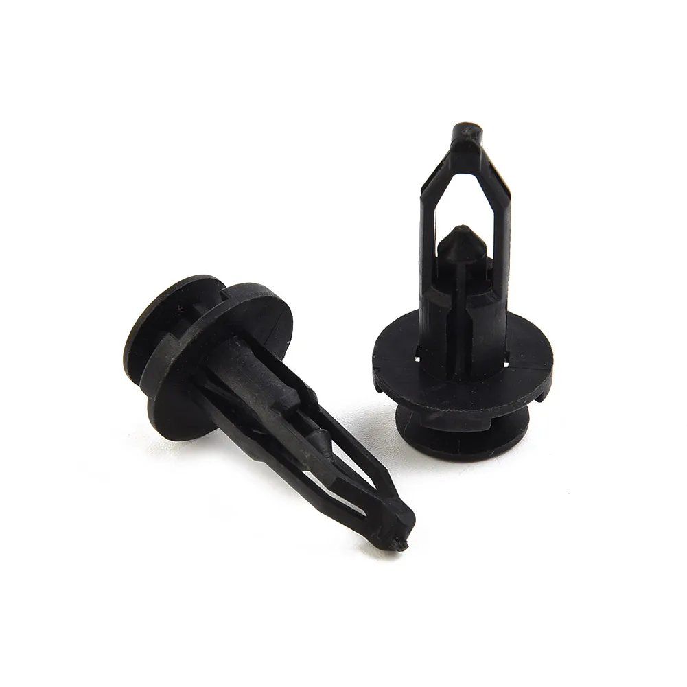 

Fender rivets Accessory Bumper Rear Fastener Clips Clamp Plastic Fixed Push pins Black Decor 100pcs 9mm Useful