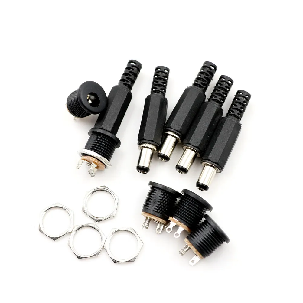 10 Pcs 5.5mm X 2.1mm Male DC Power Plug Connector Screw Lock Female Panel Socket
10 Pcs 5.5mm X 2.1mm Male DC Power Plug Connector Screw Lock Female Panel Socket