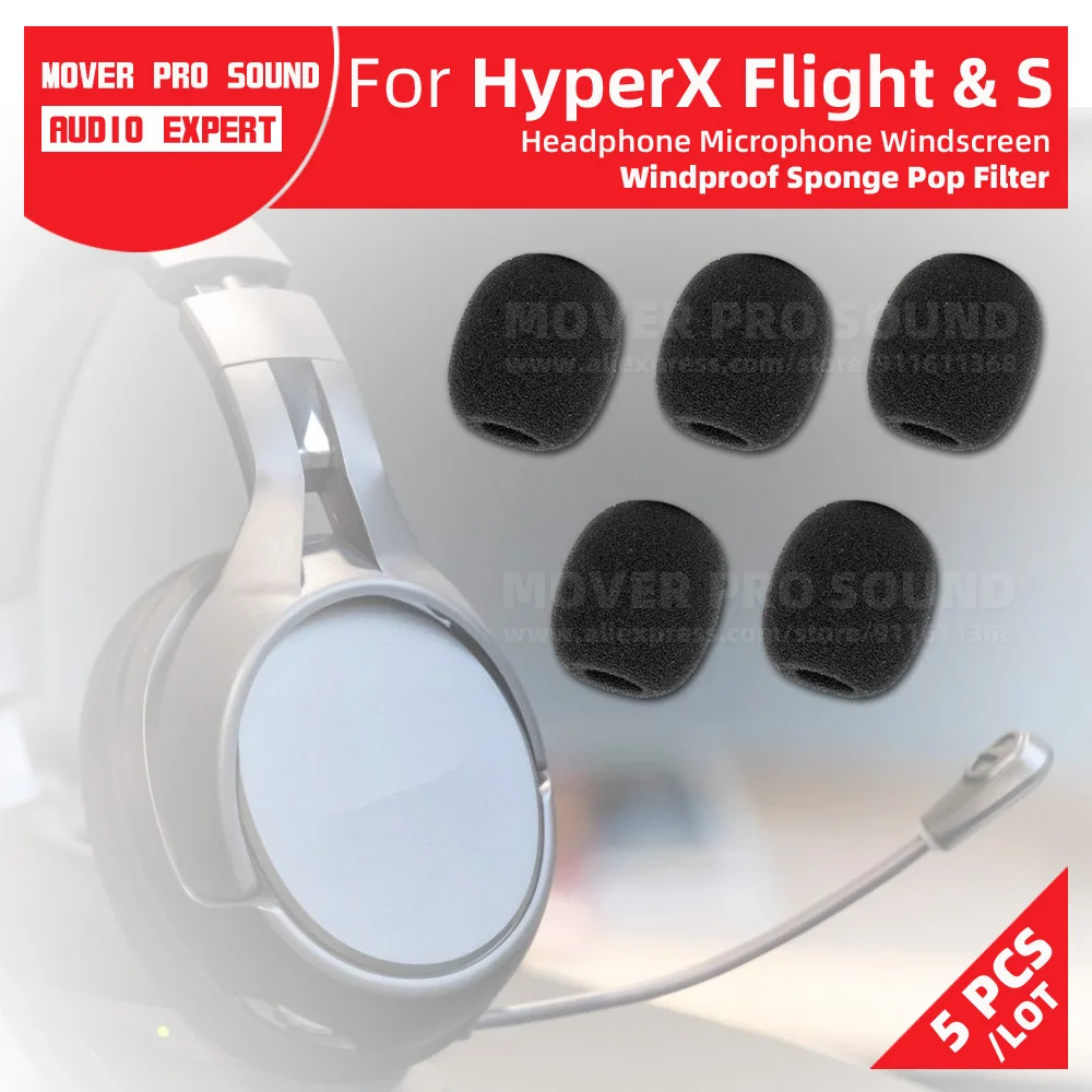 5PCS Headphone Mic Cover Foam Shield For Kingston HyperX Cloud Flight S Hyper X Headset Pop Filter Microphone Sponge Windscreen
5PCS Headphone Mic Cover Foam Shield For Kingston HyperX Cloud Flight S Hyper X Headset Pop Filter Microphone Sponge Windscreen