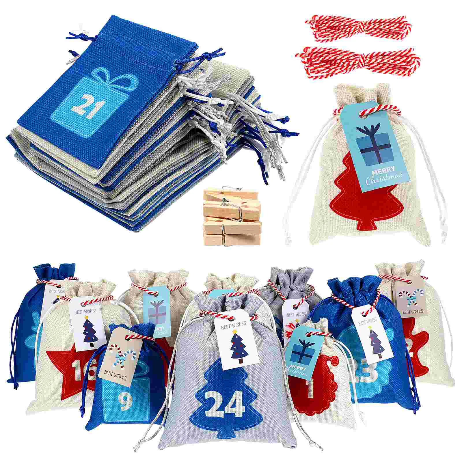 Advent Calendar Bag Christmas Tree Ornaments Calendars Filling Hanging Pendants Paper Card Gift Bags Child Party Favors
Advent Calendar Bag Christmas Tree Ornaments Calendars Filling Hanging Pendants Paper Card Gift Bags Child Party Favors