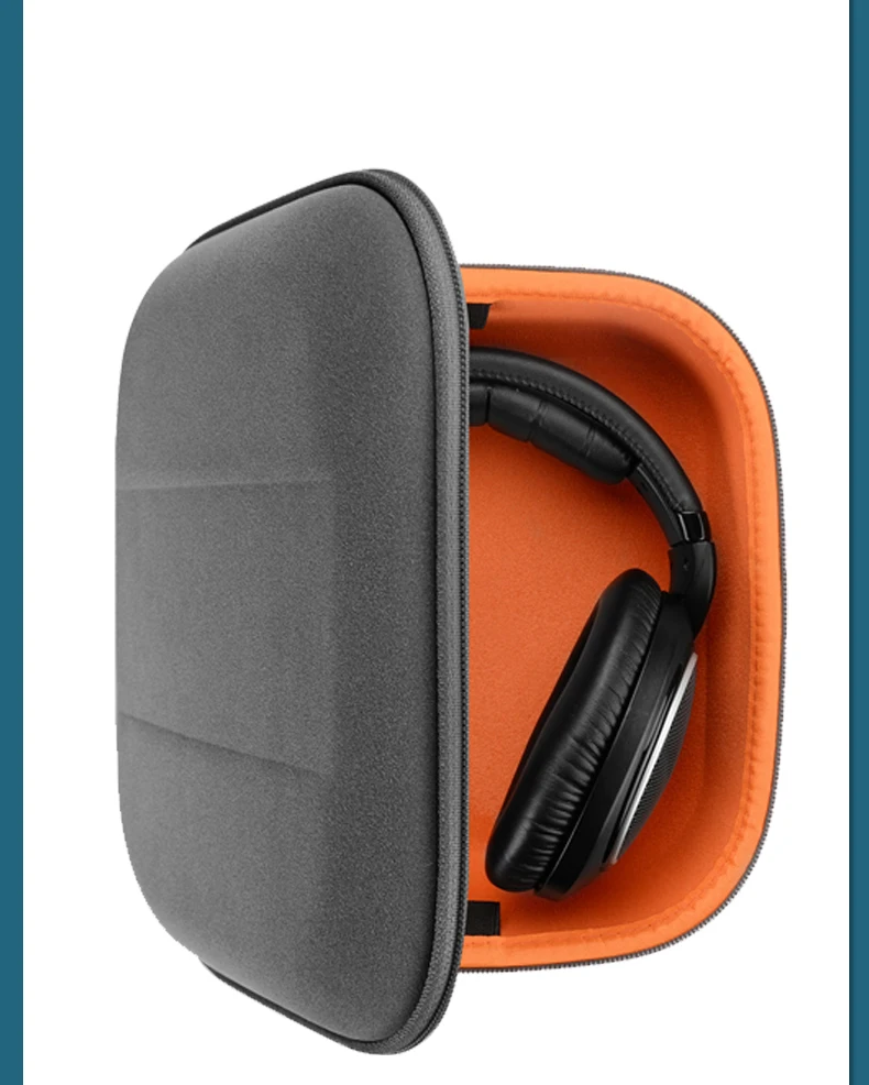 Headphones Case Pouch For Sennheiser HD 600 599 598 Hard Portable Bluetooth Earphone Headset Bag For Accessories Storage Headphones Case Pouch For Sennheiser HD 600 599 598 Hard Portable Bluetooth Earphone Headset Bag For Accessories Storage