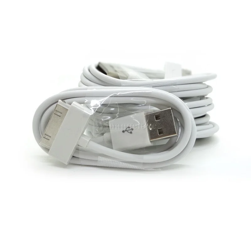 

100pcs 30-Pin USB Cable For iPhone 4s TOP AAAA Quality 1m Data Sync Charger Cabo For iPhone 4 4S 3G 3GS for iPad 3 2