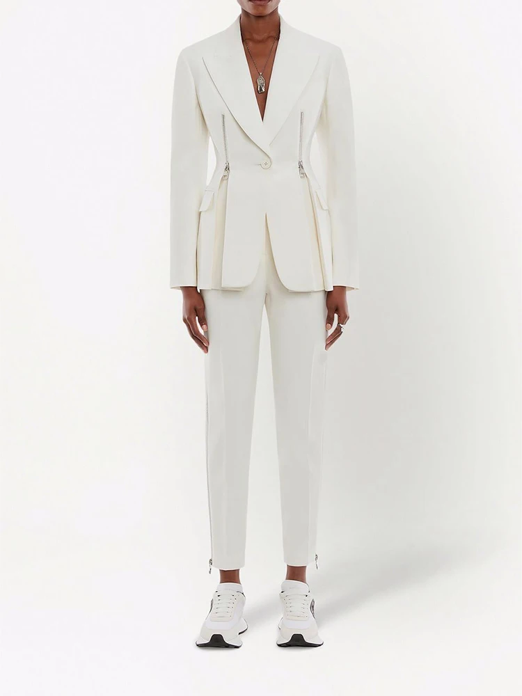 HIGH STREET Newest 2024 Designer Fashion Jacket Sets Women's One Button Zippers Split Blazer Pants Suit
HIGH STREET Newest 2024 Designer Fashion Jacket Sets Women's One Button Zippers Split Blazer Pants Suit