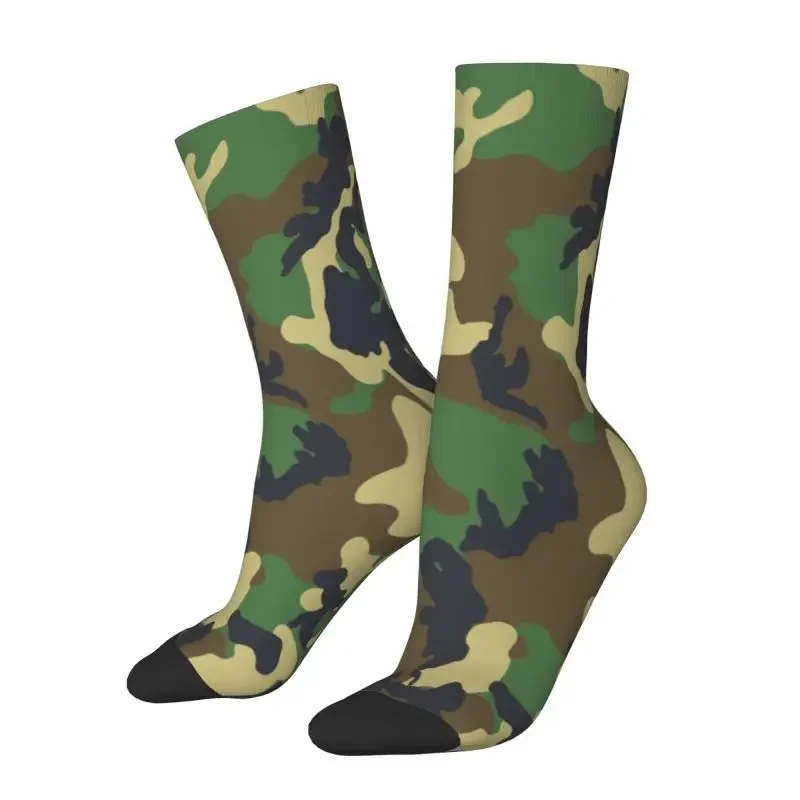 

Funny Print Military Woodland Camo Socks For Women Men Stretch Summer Autumn Winter Army Tactical Camouflage Crew Socks