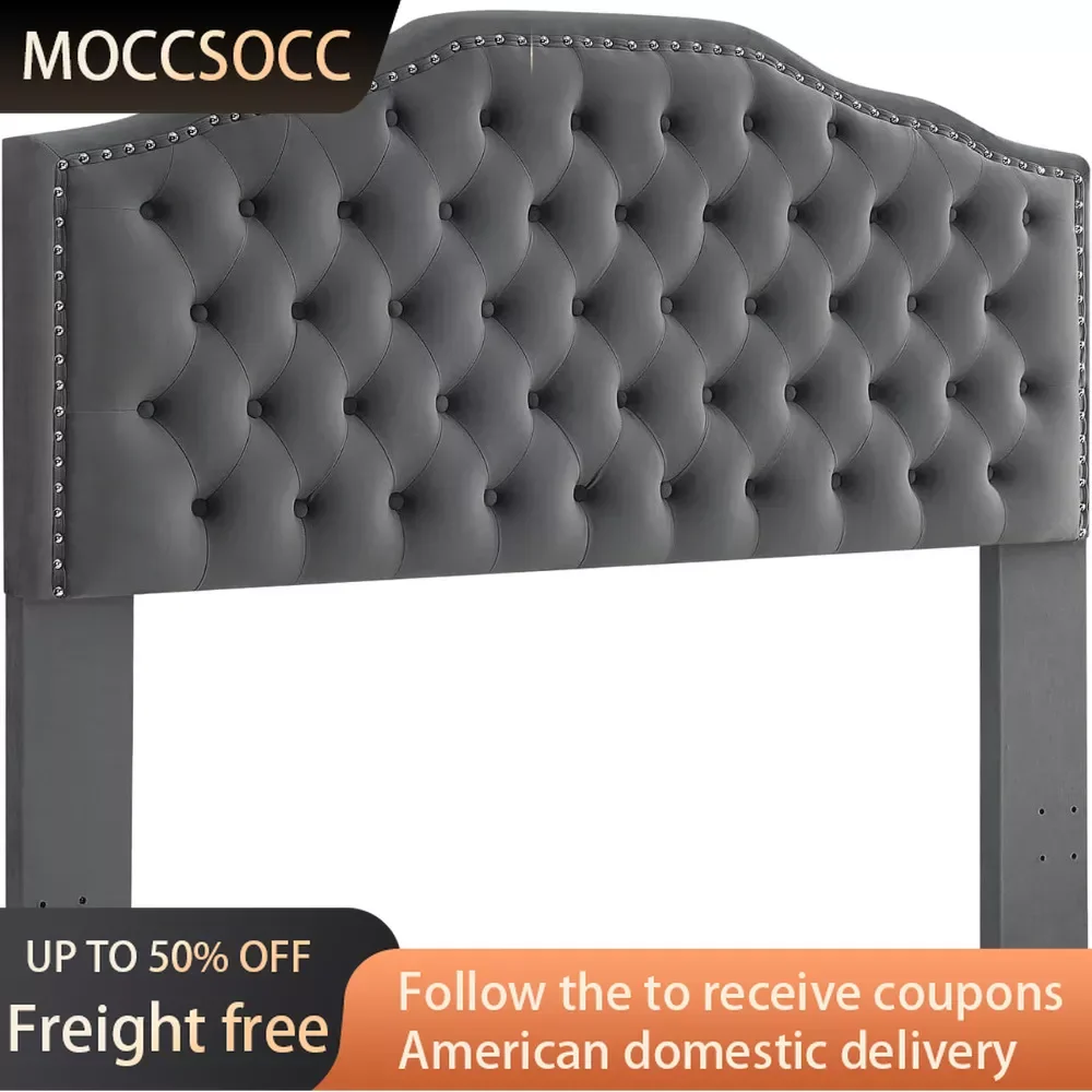 Upholstered Button Tufted Queen Size Full Size Headboard With Nailhead Trim Luxury Bed Headboard for Wall Headboards for Beds
Upholstered Button Tufted Queen Size Full Size Headboard With Nailhead Trim Luxury Bed Headboard for Wall Headboards for Beds