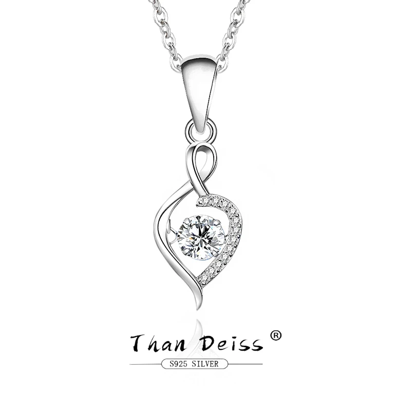 

S925 Sterling Silver Beating Heart Necklace Women's Senior Sense Of Niche Design Moissanite Diamond Fantastic Pendant