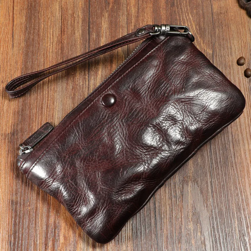 Vintage high-quality natural genuine leather men clutch bag organizer designer real cowhide multi-card holder phone women wallet
Vintage high-quality natural genuine leather men clutch bag organizer designer real cowhide multi-card holder phone women wallet
