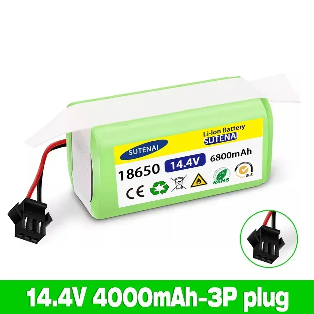 14.4V 6.8Ah Li-ion battery for Cecotec Conga Excellence 950 990 1090 Ecovacs Deebot DN621 601/605 Eufy RoboVac 35C Panda i7 V710
14.4V 6.8Ah Li-ion battery for Cecotec Conga Excellence 950 990 1090 Ecovacs Deebot DN621 601/605 Eufy RoboVac 35C Panda i7 V710