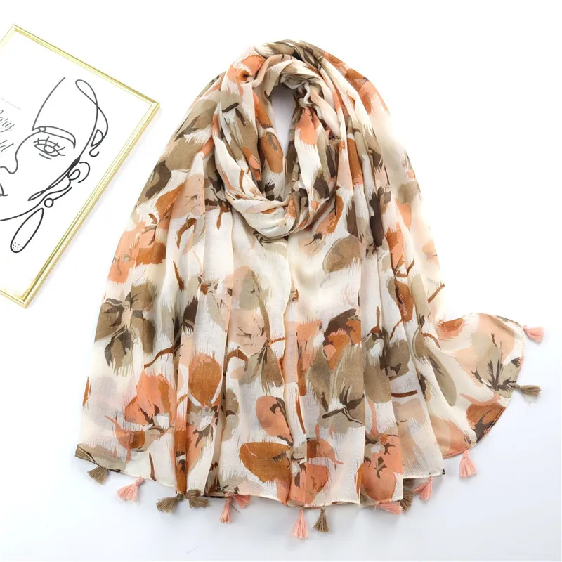 Autumn Fashion Ink Painting Floral Tassel Viscose Shawl Scarf Lady High Quality Wrap Pashmina Stole Bufandas Muslim Hijab Sjaal
Autumn Fashion Ink Painting Floral Tassel Viscose Shawl Scarf Lady High Quality Wrap Pashmina Stole Bufandas Muslim Hijab Sjaal