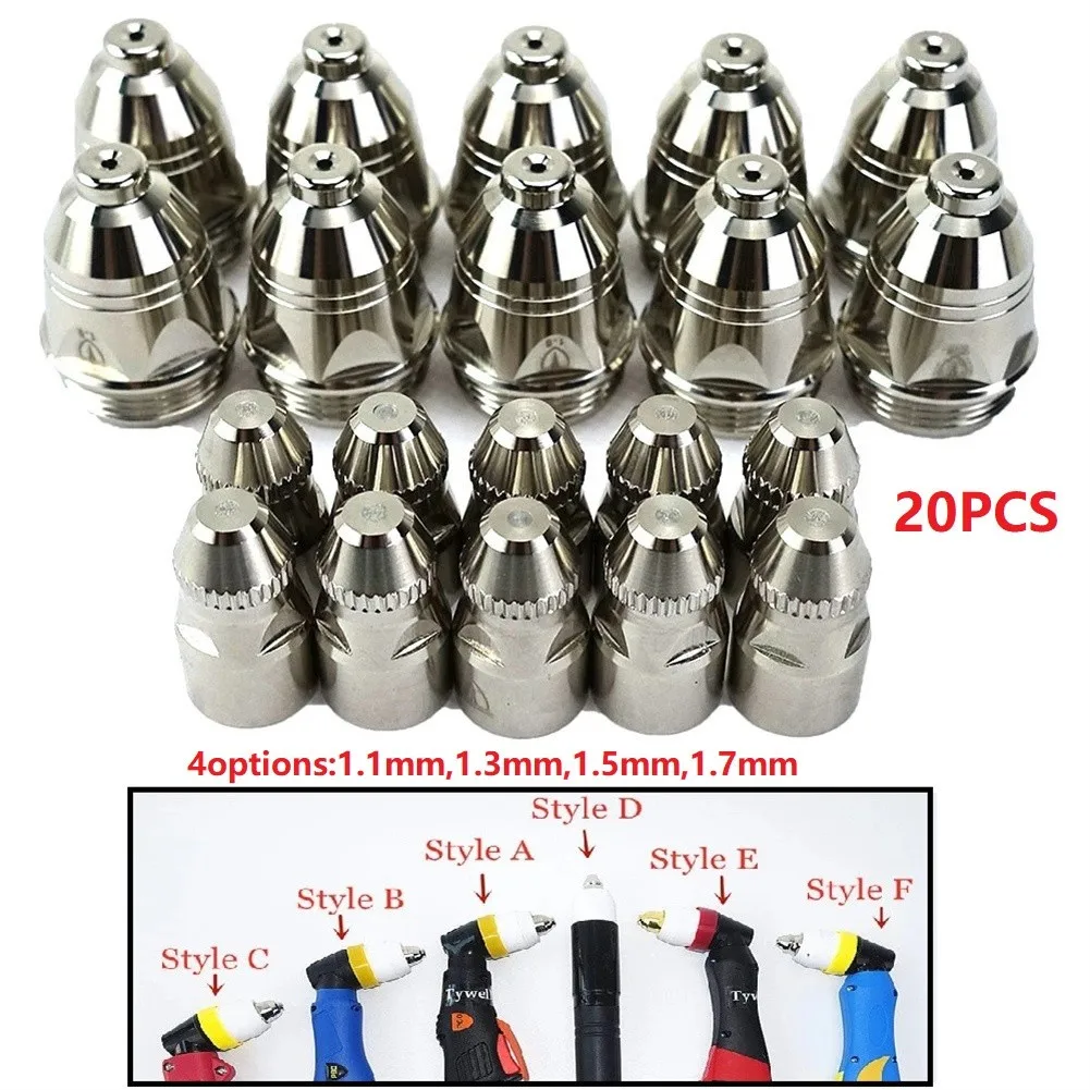 

20pcs P80 Plasma Cutting Torch Consumable Cutting 60A 80A 100A Tip CNC Plasma Torch Tip Electrode Nozzle Electrode Nozzle