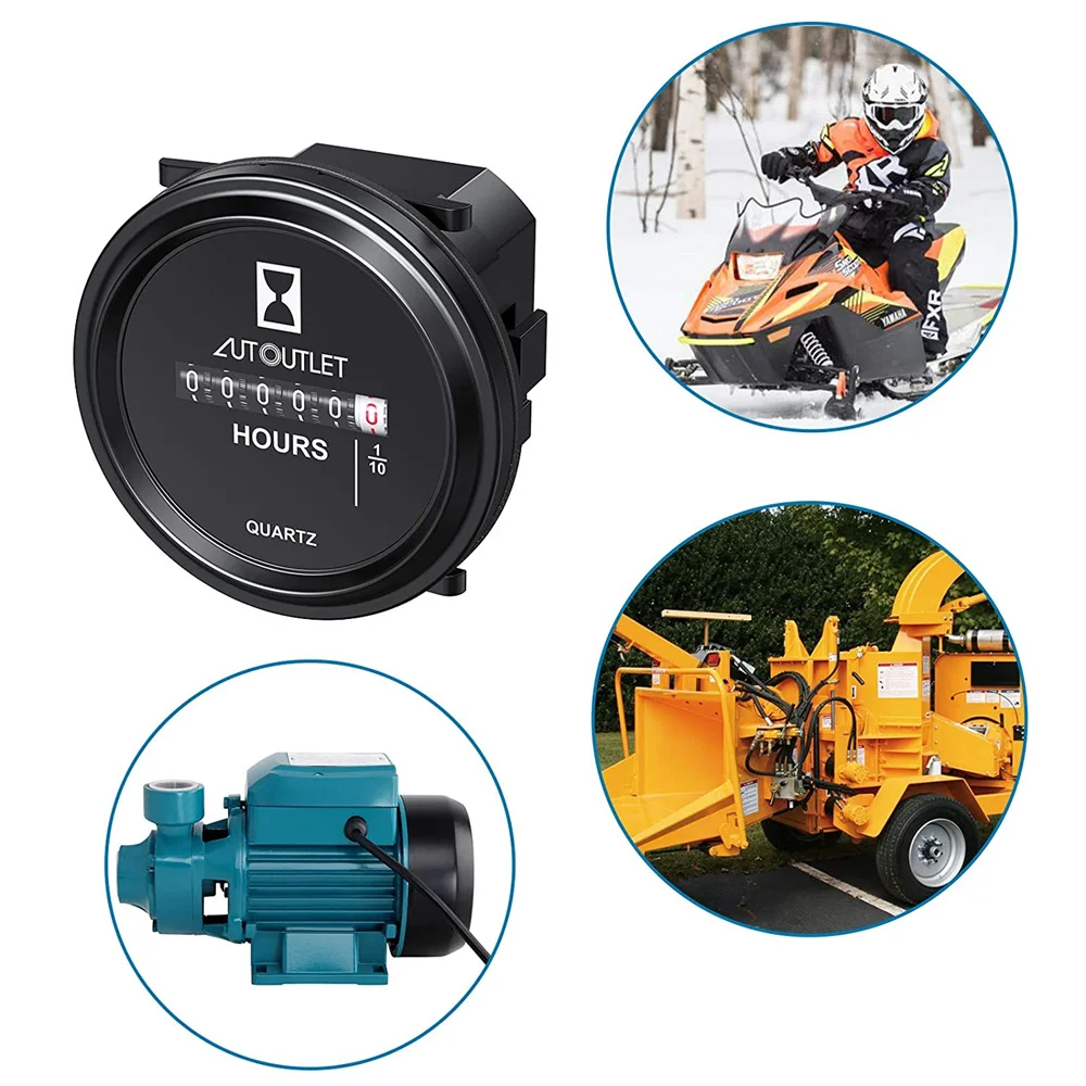 Mechanical Round Hour Meter Gauge AC/DC 6V-80V Quartz Hour Meter 2 Inch Hourmeter for Boat Auto ATV Snowmobile Lawn Mower
Mechanical Round Hour Meter Gauge AC/DC 6V-80V Quartz Hour Meter 2 Inch Hourmeter for Boat Auto ATV Snowmobile Lawn Mower