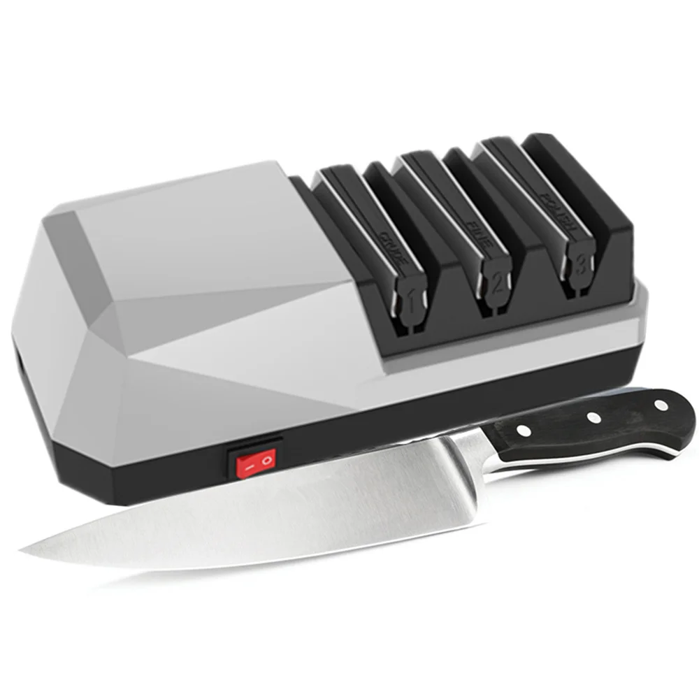

Электрическая точилка для ножей с Европейской/американской вилкой, кухонные ножи, быстрое устройство, кухонные инструменты, шлифовальный станок, профессиональные точилки, домашний инструмент