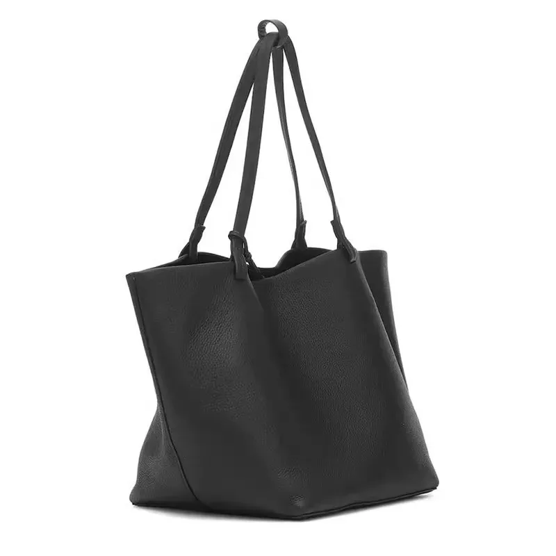 

Litchi Grain Fashion Leather Tote Bag Commuter Mother Bag Can Shoulder Hand Withdrawal Women's Bag Luxury Designer Handbag 2024