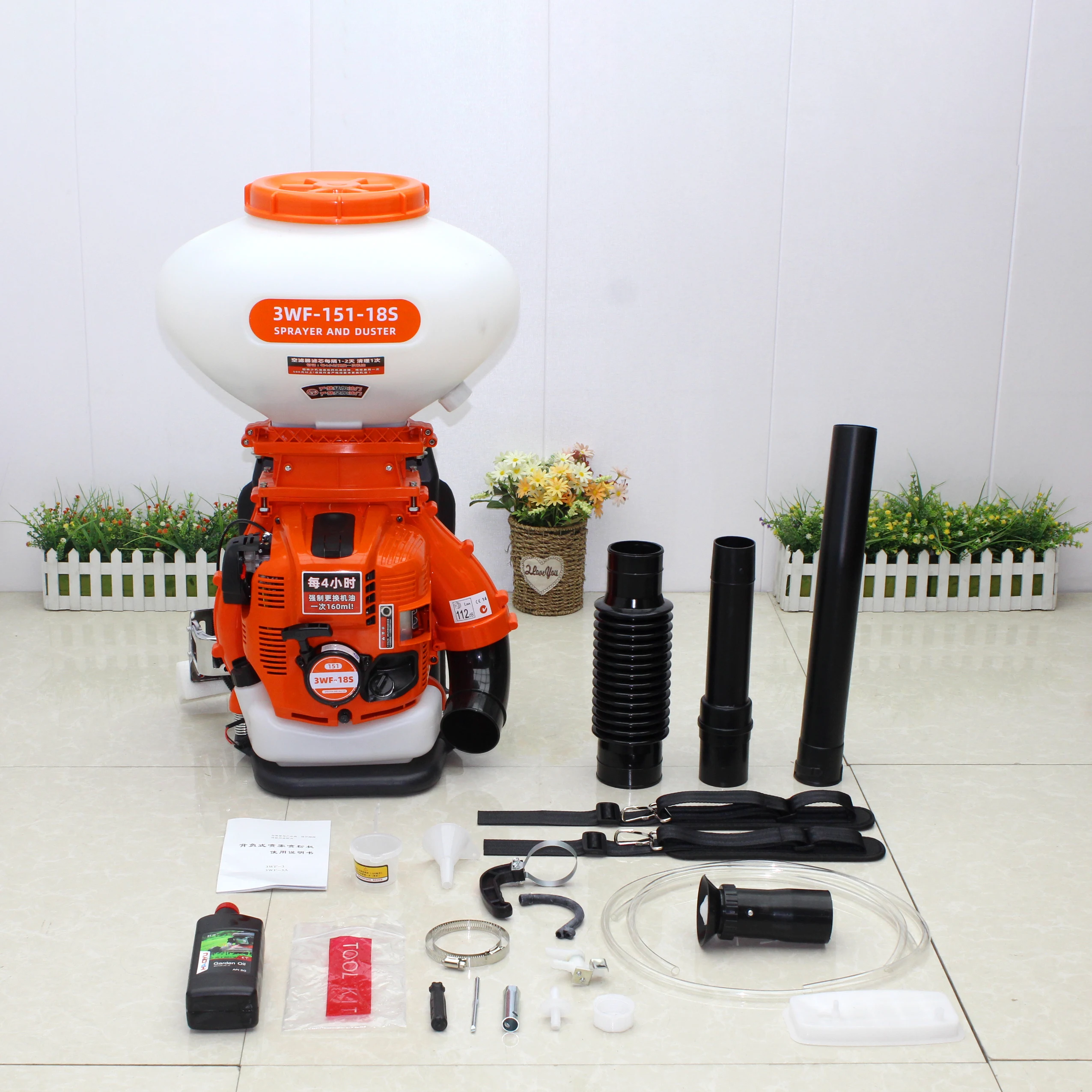 76.5CC DUSTER & SPRAYER BACKPACK MISTER 4 STROKE AGRICULTURAL PESTICIDES FERTILIZER GASOLINE ENGINE 20L
76.5CC DUSTER & SPRAYER BACKPACK MISTER 4 STROKE AGRICULTURAL PESTICIDES FERTILIZER GASOLINE ENGINE 20L