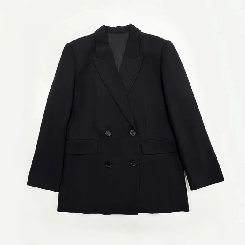 Loose Double Breasted Commuting Suit Jacket, Minimalist Style, Autumn and Winter, New, 2021
Loose Double Breasted Commuting Suit Jacket, Minimalist Style, Autumn and Winter, New, 2021