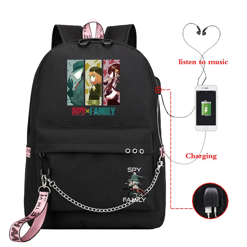 Kawaii Backpack Spy X Family Anya Smug School Bags for Girls Usb Charging Satchels Backpack Students Backpack Schoolbag Mochila
Kawaii Backpack Spy X Family Anya Smug School Bags for Girls Usb Charging Satchels Backpack Students Backpack Schoolbag Mochila