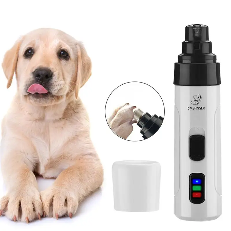 

Painless USB Charging Dog Nail Grinders Rechargeable Pet Nail Clippers Quiet Electric Dog Cat Paws Nail Grooming Trimmer Tools