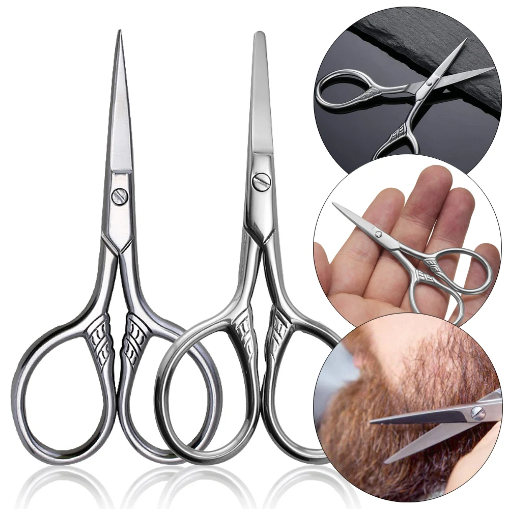 

1Pcs Stainless Steel Small Makeup Scissors Eyebrows Nose Hair Beard Scissors Mini Nail Cuticle Scissors Manicure Cosmetic Tools