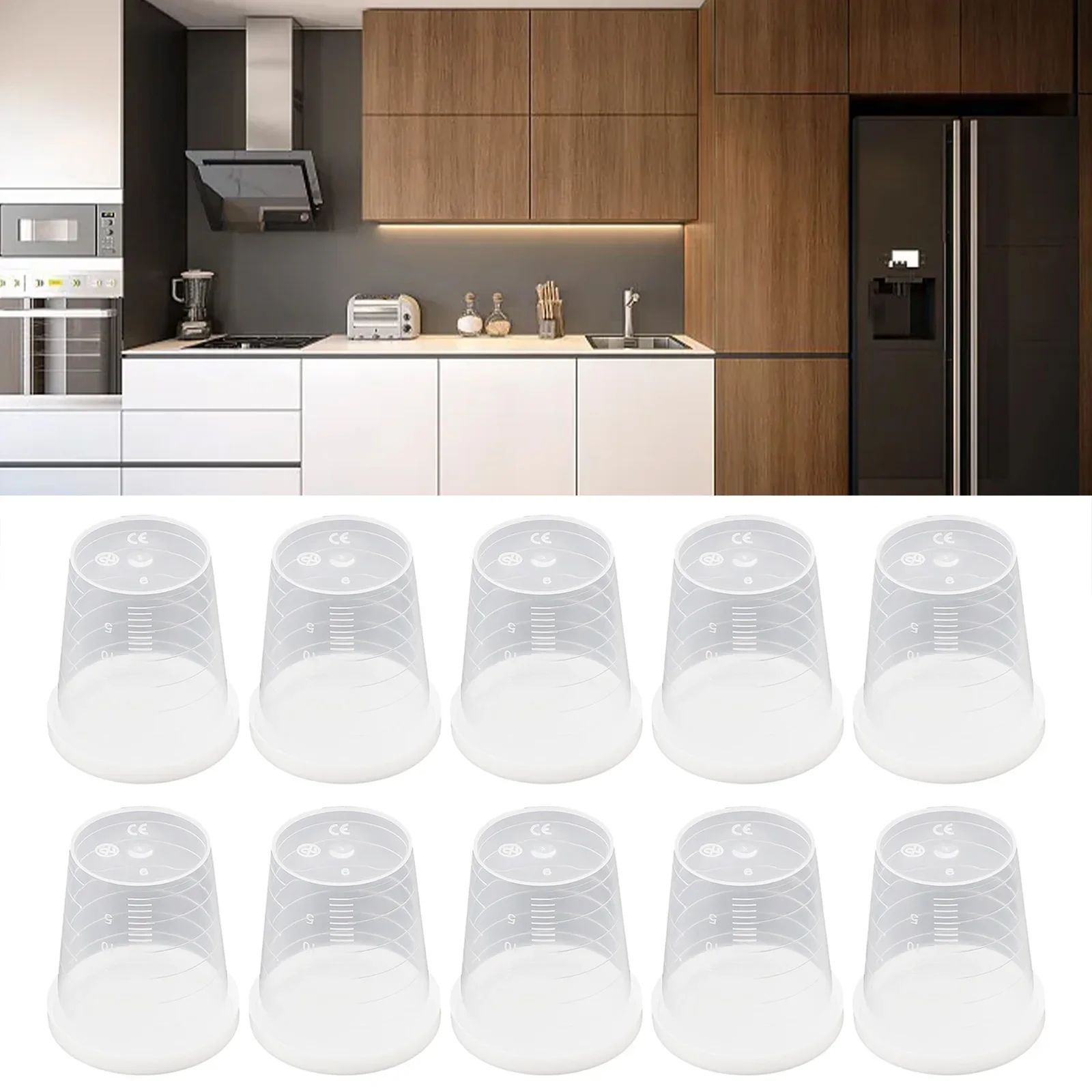 10pcs 30ml Plastic Medicine Measuring Cup With White Lids Cap Clear Container Transparent Graduated Measuring Cup Liquid Holder
10pcs 30ml Plastic Medicine Measuring Cup With White Lids Cap Clear Container Transparent Graduated Measuring Cup Liquid Holder