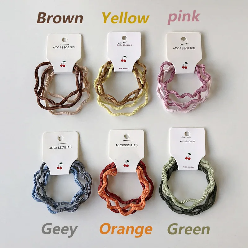 6Pcs Elastic Rubber Band Candy-Colored Wavy Hair Ring Female Style Hair Accessories Simple Head Rope Temperament Hair Rope Set
6Pcs Elastic Rubber Band Candy-Colored Wavy Hair Ring Female Style Hair Accessories Simple Head Rope Temperament Hair Rope Set