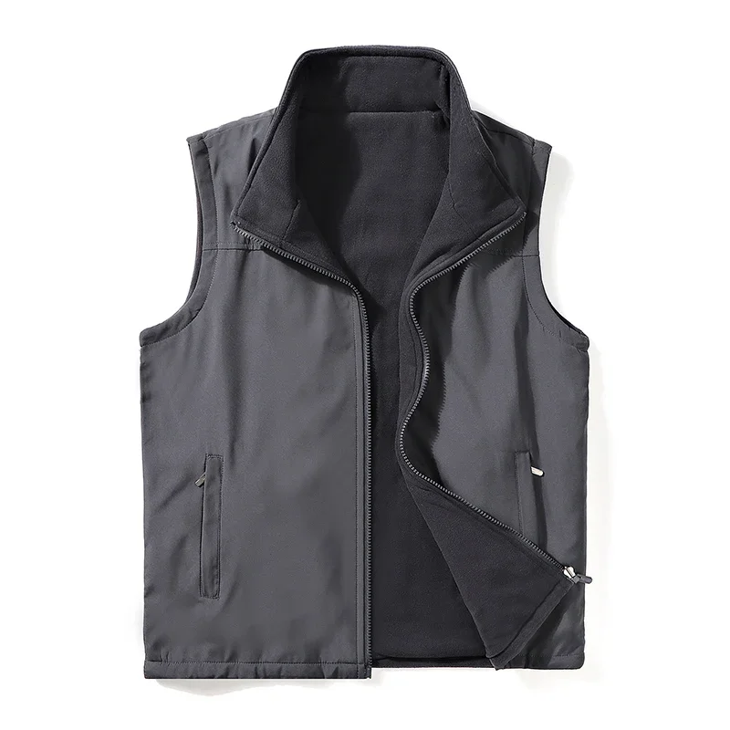 Autumn 2024 Outdoor Sleeveless Jacket Mens Vest Double Side Wear Vest Men Soft Warm Waistcoat Fleece Jackets Male Big Size 8XL
Autumn 2024 Outdoor Sleeveless Jacket Mens Vest Double Side Wear Vest Men Soft Warm Waistcoat Fleece Jackets Male Big Size 8XL