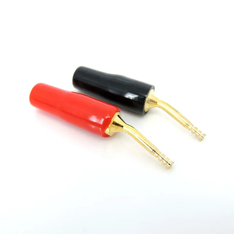 2mm Banana Plugs Adapter Red Black Gold-plated Copper Speaker Audio Wire Cable Connector bent terminal Pin Plugs m
2mm Banana Plugs Adapter Red Black Gold-plated Copper Speaker Audio Wire Cable Connector bent terminal Pin Plugs m