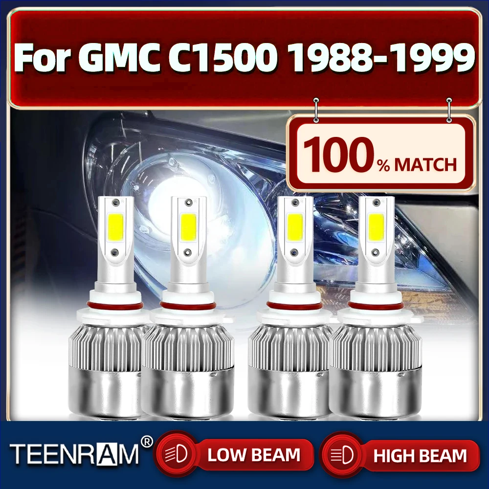 Car Headlight Bulbs 9005 HB3 9006 HB4 Car Light 12V 6000K Turbo Auto Lamps For GMC C1500 1988-1993 1994 1995 1996 1997 1998 1999
Car Headlight Bulbs 9005 HB3 9006 HB4 Car Light 12V 6000K Turbo Auto Lamps For GMC C1500 1988-1993 1994 1995 1996 1997 1998 1999