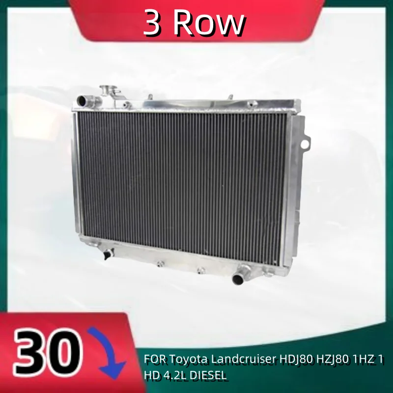 

3-рядный алюминиевый радиатор для 1990-1997 Toyota Landcruiser HDJ80 HZJ80 1 Гц 1HD 4.2L DIESEL 1991 1992 1993 1994 1995 1996 1997