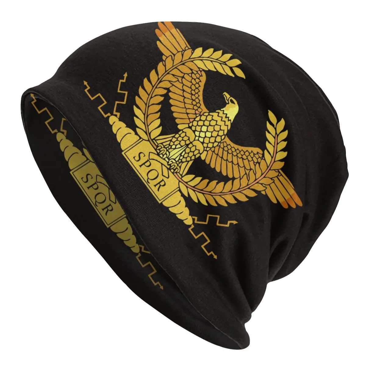 Vintage Gold Roman Empire Byzantine Eagle Emblem Bonnet Femme Knitted Skullies Beanies Caps Rome SPQR Emblem Slouchy Beanie Hat
Vintage Gold Roman Empire Byzantine Eagle Emblem Bonnet Femme Knitted Skullies Beanies Caps Rome SPQR Emblem Slouchy Beanie Hat