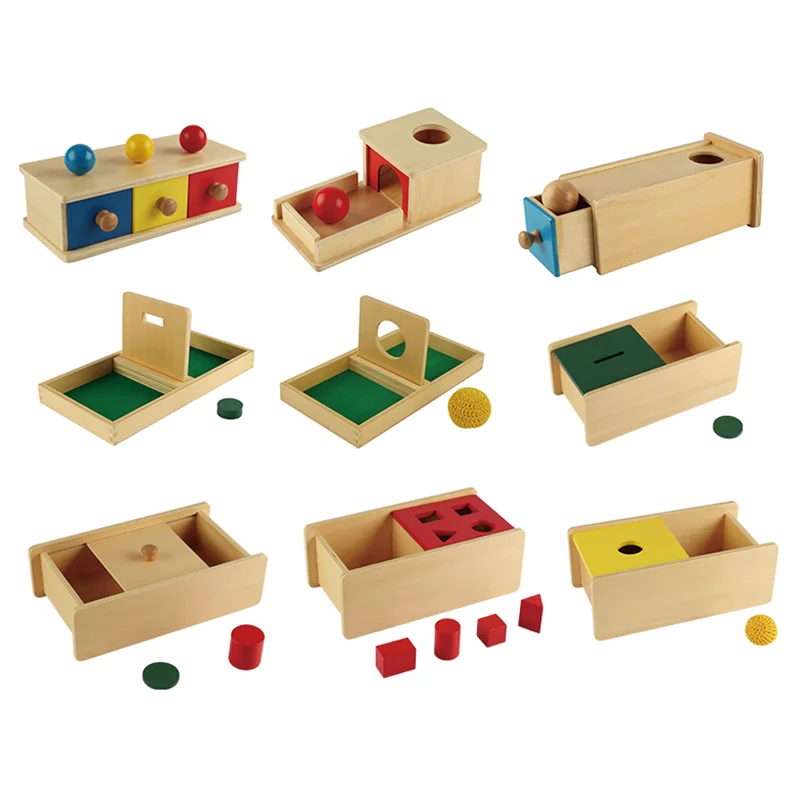 Infant and toddler box toys set Montessori materials baby toys wooden educational equipment toy for AMS and AMI
Infant and toddler box toys set Montessori materials baby toys wooden educational equipment toy for AMS and AMI