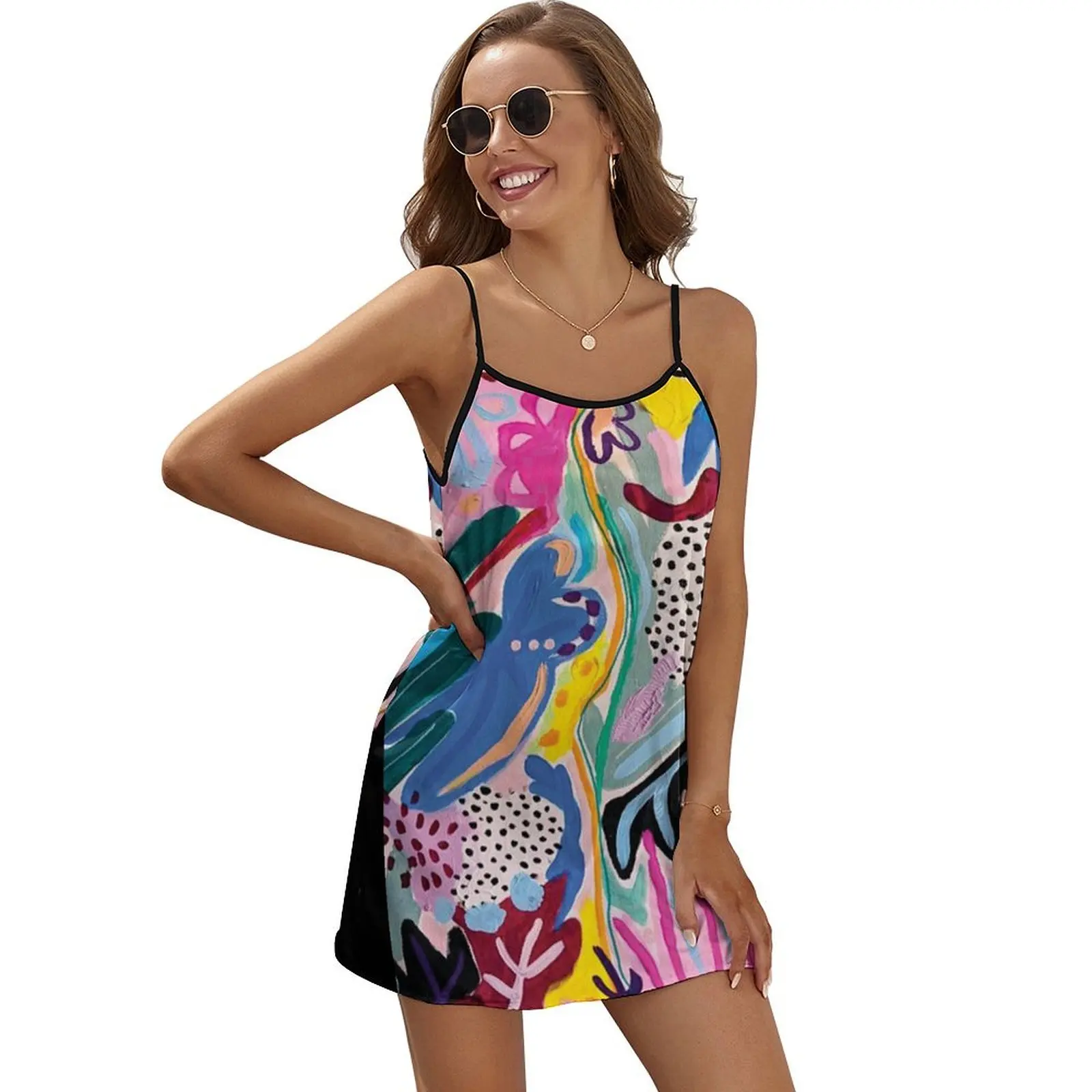 Pink Abstract Leaves Sleeveless Dress women's dresses luxury sexy dress women party dresses
Pink Abstract Leaves Sleeveless Dress women's dresses luxury sexy dress women party dresses