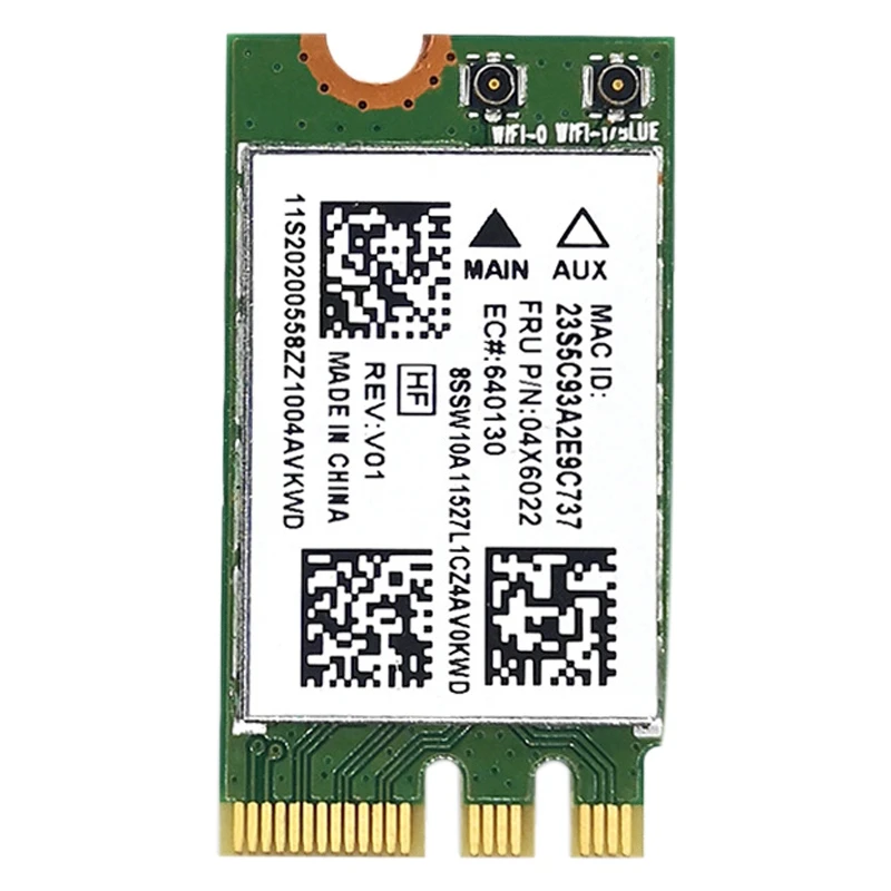 

QCNFA335 Wireless Network Card, NGFF M2 Interface 4.0 Bluetooth Wireless Network Card Support System Win7/Win8/Win10