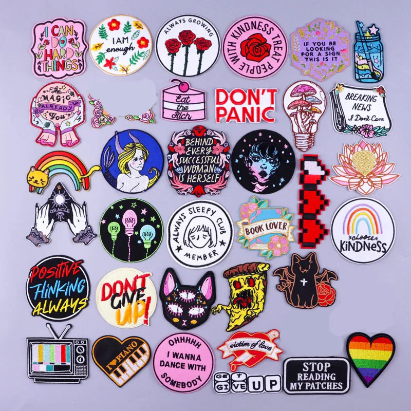 Capricorn Girl Applique Embroidered Patches On Clothes Cartoon Letters Stripes Patch Iron On Patches For Clothing Stickers DIY
Capricorn Girl Applique Embroidered Patches On Clothes Cartoon Letters Stripes Patch Iron On Patches For Clothing Stickers DIY