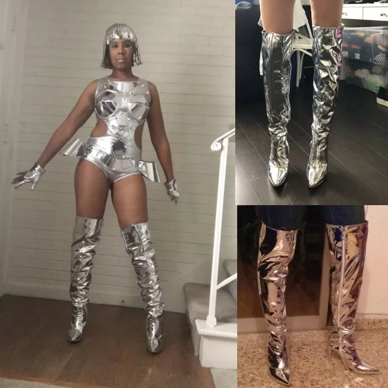 Fashion Bright Pu Mirror Party High Heels Women Shoespointed Toe Footwear 2023 Plus Size Over The Knee Boots Boot Zip Shoes 43
Fashion Bright Pu Mirror Party High Heels Women Shoespointed Toe Footwear 2023 Plus Size Over The Knee Boots Boot Zip Shoes 43