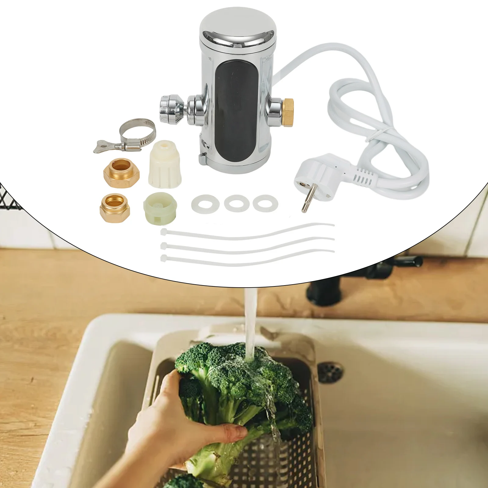 Instant Water Heater Water Heater 3000W-3600W EU Plug Hot Water Heater Instantaneous LED Display Water Heating Tap High Quality
Instant Water Heater Water Heater 3000W-3600W EU Plug Hot Water Heater Instantaneous LED Display Water Heating Tap High Quality