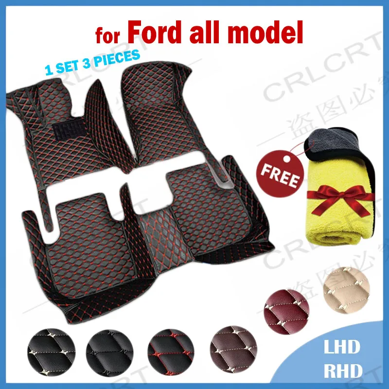 

Автомобильные коврики CRLCRT для Ford all model focus explorer mondeo fiesta ecosport Everest fusion s-max edge Tourneo kuga Mustang