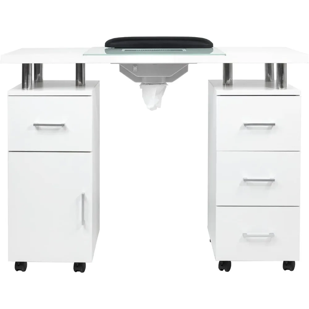 Manicure Table GLASS GLOW WHITE II Salon Nail Table Salon Furniture and Equipment Light Version Weight 90 Lbs 4"D X 20"W X 18"H
Manicure Table GLASS GLOW WHITE II Salon Nail Table Salon Furniture and Equipment Light Version Weight 90 Lbs 4"D X 20"W X 18"H