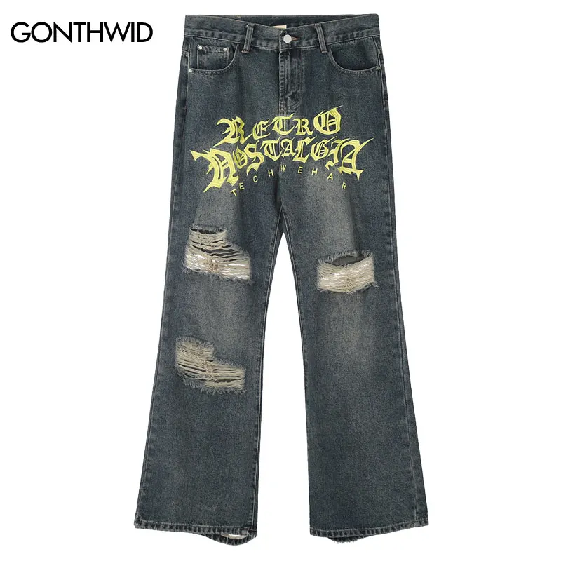 Vintage Ripped Jeans Pants Embroidery Letter Destroyed Hole Baggy Wide Denim Jeans 2023 Harajuku Punk Straight Loose Trousers
Vintage Ripped Jeans Pants Embroidery Letter Destroyed Hole Baggy Wide Denim Jeans 2023 Harajuku Punk Straight Loose Trousers