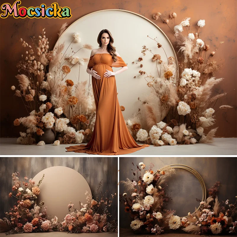 Woman Maternity Artistic Portrait Photo Backdrop Round Whiteboard Studio Props Photocall Vintage Flower Photography Background
Woman Maternity Artistic Portrait Photo Backdrop Round Whiteboard Studio Props Photocall Vintage Flower Photography Background