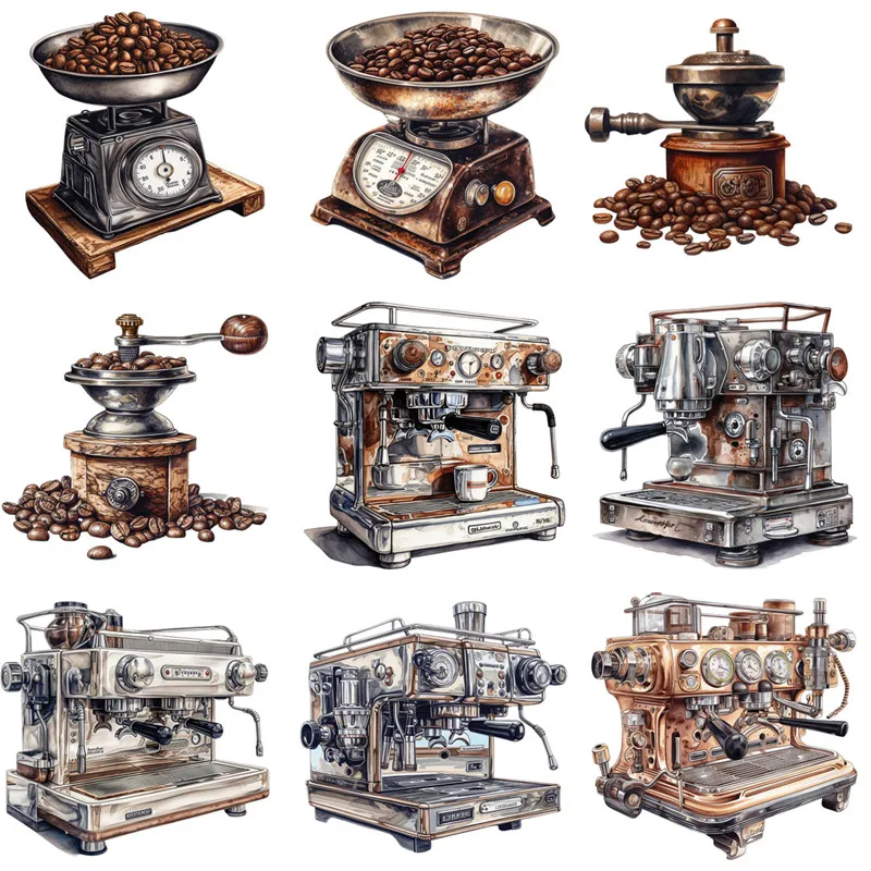 12Pcs/Pack Vintage Coffee Machine Sticker DIY Craft Scrapbooking Album Junk Journal Decorative Stickers
12Pcs/Pack Vintage Coffee Machine Sticker DIY Craft Scrapbooking Album Junk Journal Decorative Stickers