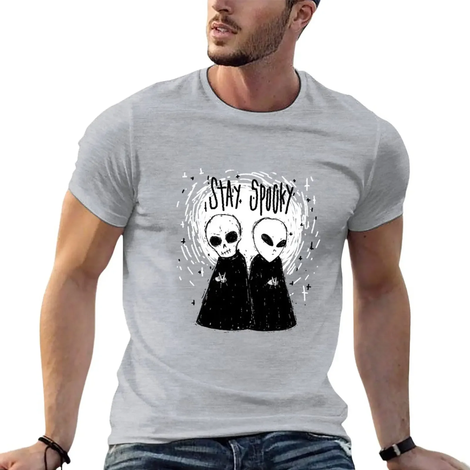 stay |-/ spooky T-Shirt anime tops plus size tops fruit of the loom mens t shirts 
stay |-/ spooky T-Shirt anime tops plus size tops fruit of the loom mens t shirts